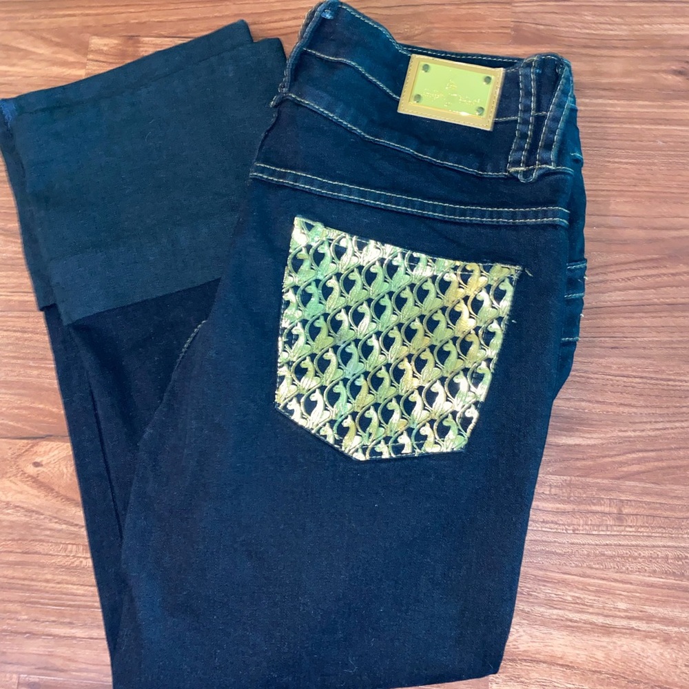 Baby Phat denim capri women pants